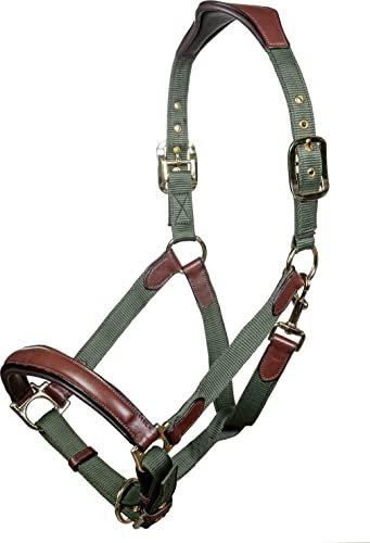 HKM Luna Lederhalfter Braun Vollblut