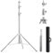 Soonpho 3m Spring Buffer Lichtstativ,Rostfreier Stahl Blitzstativ Galgenstativ mit Aufbewahrungstasche und 1/4,3/8 Zoll Adapter für Studio Videoaufnahmen, Reflektor, Licht, Softbox, Regenschirm