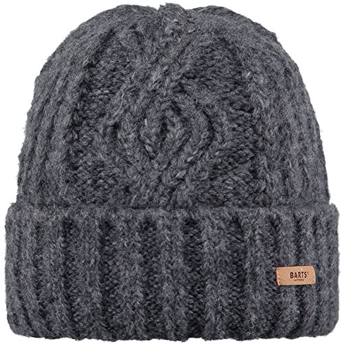 Barts Damen Farrah Beanie-Mütze, anthrazit, Einheitsgröße
