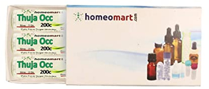 homeomart.com Thuja Occidentalis Homeopathy Pellets (Pills) in 200C Potency, Pack of 3