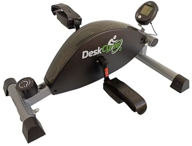 Ny höjdjusterbar DeskCycle2, som vår populära DeskCycle en högkvalitativ mini-motionscykel med låg profil för ett uppfriskande arbete, slät, svart magnetiskt motstånd