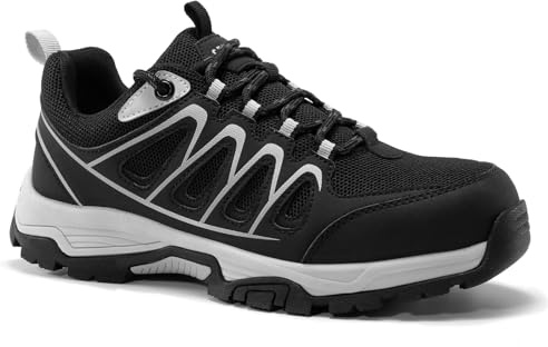 SPIEZ Zapatos de Seguridad Ligeros Unisex, Zapatos de Trabajo Respirable para Hombre con Entresuela Antipinchazos, Calzado de Seguridad Suave para Mujer para Uso Diario Zapatillas de Seguridad