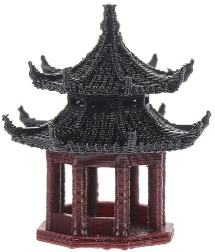 Kichvoe Mini Estatua De Pagoda Farol De Pagoda De Piedra Modelo De Pabellón Japonés Miniatura De Jardín De Hadas para Decoración De Paisaje De Jardín Zen