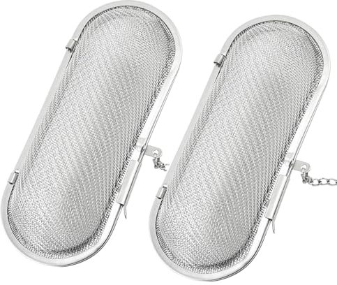 Lot de 2 passoires à épices pour la cuisson des épices - En acier inoxydable - Boule à épices pour la cuisson du thé - Filtre à épices en acier inoxydable - Passoire à épices pour la cuisson des œufs