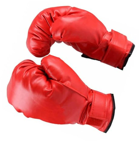 Mikikit Boxhandschuhe für PVC Trainingshandschuhe für Karate Thai Kickboxen Atmungsaktive und wasserdichte Fausthandschuhe mit Elastischem Banddesign für Sparring