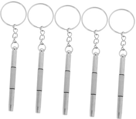 iplusmile 5pezzi Mini Cacciavite Precisione Portachiavi Per Riparazione Orologi e Riparazione Compatti e Pratici