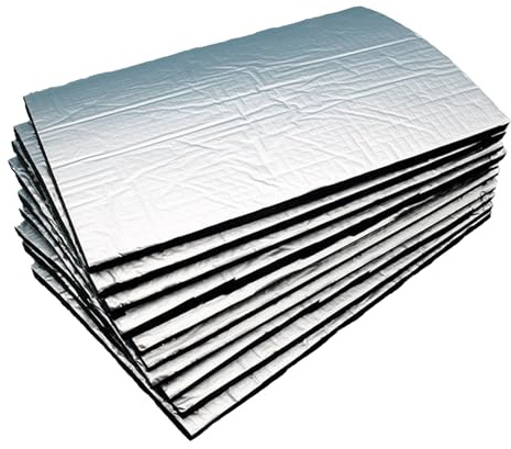 Ljudavskiljare för bil, 10-bit bil ljud-avmattande dyna, vibration ånga termisk akustisk barriär, rivbeständig värmeskärm, för lastbil bilar användning, 24 x 180 cm