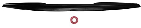 Miosugo Alerón universal para maletero de coche, goma negra brillante, borde de alerón trasero resistente al desgaste, con adhesivo de doble cara (113 x 7 cm)