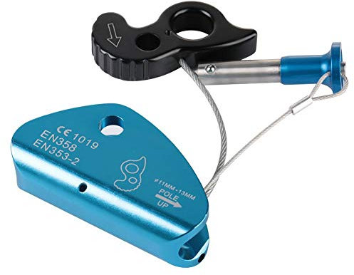 Alomejor Selbstbremsendes Abseilger?t mit Kletterkarabiner Sicherheitsseil Stop Block f¨¹r Camping Rettung