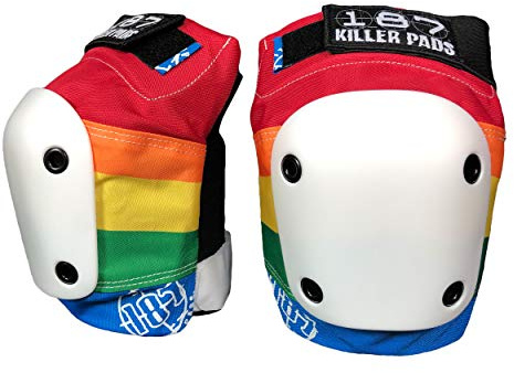 187 Killer Pads Knieschützer, schlank, Regenbogenfarben, Unisex, regenbogenfarben, Large
