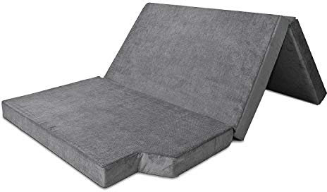 Mayaadi-Home Premium Schlafauflage für VW T5/T6 California Beach | Klappmatratze 200x115x10 cm, Dunkelgrau | Faltbare Matratze für Bus, Camping & Multiflexboard