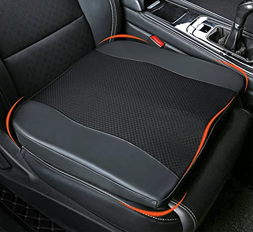 Cojín de asiento de coche, cómodos cojines de espuma viscoelástica para conducir, alivio del dolor de ciática y espalda baja, almohada de asiento del conductor para automóvil, silla de oficina, silla