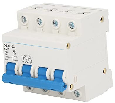 Leitungsschutzschalter 4P 20 A 400 V DZ47-63 C20 Schutzschalter Mini Leistungsschalter DIN Schienen Heimschutzschalter