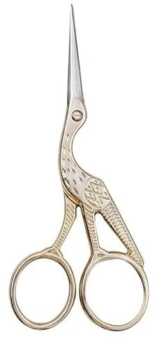 Un paio di forbici a forma di gru, forbici da artigianato, forbici da cucito, disponibili in vari colori e dimensioni, adatte per tagliare tessuti, cancelleria, ecc(12 cm, 888)