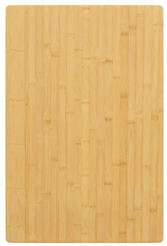 Homgoday Bambus Tischplatte 40x60 cm - Vielseitig für Wohnzimmer, Café & Restaurant - Abgerundete Kanten & Lackierung Model352716