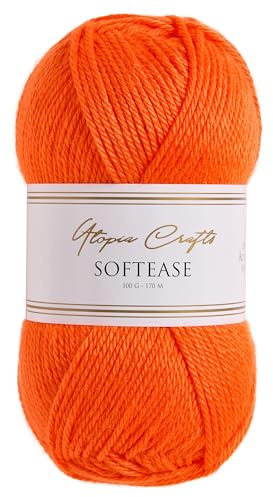 Utopia Crafts Softease Knitting and Crochet Yarn 100g (Rustic Peach)