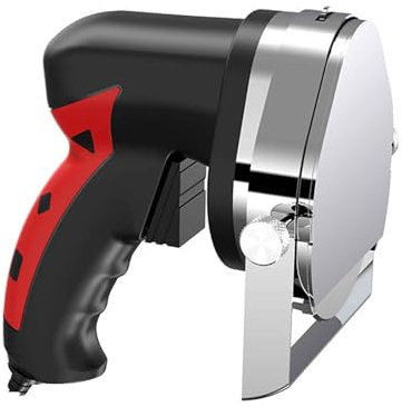 Couteau à shawarma électrique, Couteaux à Kebab turcs à Main avec 2 Lames, Coupe-Viande shawarma avec réglage d'épaisseur, for Restaurants, rôtisseries et Snack-Bars(Red)