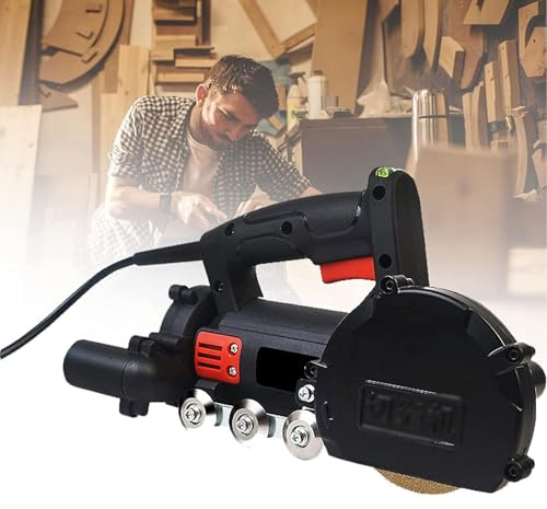 Nettoyeur de joints de carrelage électrique, avec lame de scie de 1,2 mm, 11000 tr/min, outil de rainurage for fentes et interstices de carrelage avec collecteur de poussière intégré