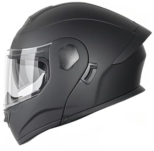 Caschi Moto Apribili E Modulari Con Doppia Visiera Caschi Moto Modulare Approvato DOTECE Casco Integrale Apribile Integrato Per Uomini e Donne Adulti Casco da Motocross Corsa G,XL=61~62CM