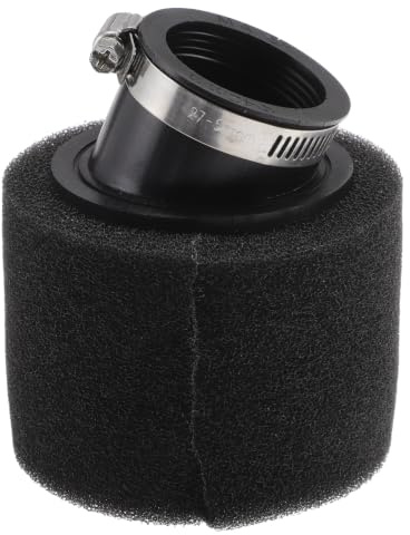 HEROFFIX Filtro aria per moto universale da 44-46 mm, filtro aria in schiuma di gomma per filtro aria di ricambio per Dirt Pit Bike ATV Scooter Ciclomotore Go Kart Nero 1 set