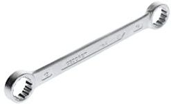 GEDORE Llave de doble anillo, Ancho de llave 14+15 mm, Recta, Plana, Fina, De doce cantos, Perfil UD, Llave, 4 14X15