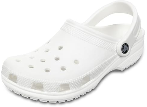 Crocs Unisex-Adult Classic Clog, White, 14 Women/12 Men