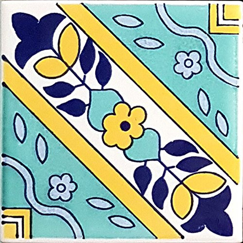 PIASTRELLA in Ceramica VIETRESE Decorate 10X10XH1, VIETRI Ceramic Tile (Ordine Minimo 5 Pezzi Anche l'uno Diverso dall'altro)