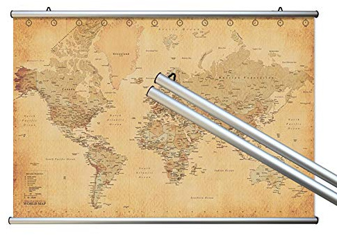 Close Up Klämlister – 2 affischlister/affischskenor/affischlister – aluminiumsilver – 91,5 cm