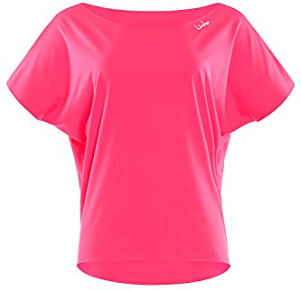 WINSHAPE Damen Super Leichtes Functional Dance-top Dt101 T-Shirt, Neon-pink, XXL EU