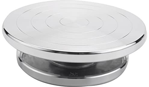 Qezodsx Giradischi nel Lega di Alluminio da 12/15 Cm un Doppia Faccia per Strumenti Rotanti per Ruote nel Ceramica Piattaforma per Sculture nel Ceramica