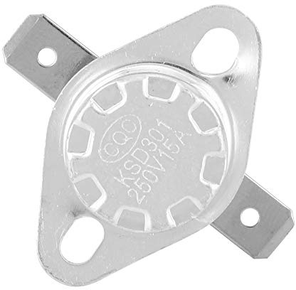 5 st Termostatisk Brytare KSD301 Normalt Stängd Temperaturtermostat 15A (115°C)