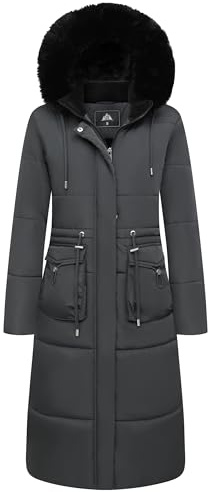 MOERDENG Women's Long Winter Puffer Coat Waterproof Warm Maxi Down Jacket