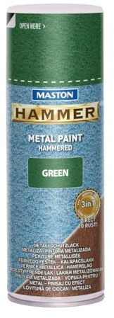 Maston Spray Paint Hammer Hammered Green 400ml