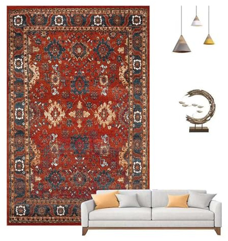 SEVOLY Alfombra Calefactora De Grafeno, Calefactor De Suelo Radiante Infrarrojo, Calefactor Eléctrico con Temporizador De Calentamiento Rápido, para Casa, Oficina, Estudio,B,80 * 120CM