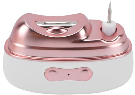 BRRNOO Pulidor de Cortaúñas Eléctrico 4 en 1, Cortador de Uñas de Grado Profesional, Lámpara de Curado para Salón de Casa, Manicura, Pedicura, Seguro para Niños y Adultos (WHITE)