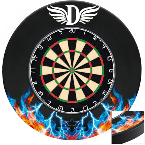 Dlishka Dartboard Dart Accessories Dart Surround Eva, Dartboard Protective Ring for Missed Dice, Easy Assembly for Home and Outdoor, Dartboard Surround Ring (Flash, D: 2.5 cm)