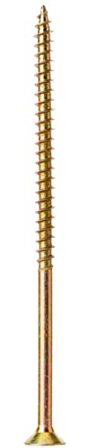 Bargainscrews - Confezione da 100 viti multiuso, ideali per essere impiegate su pannelli truciolari, MDF, PVC e legno 6 x 120 mm