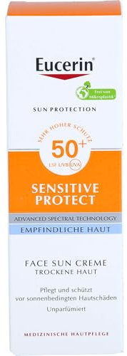 Eucerin Sensitive Protect Face Sun Creme LSF 50+, 50 ml Creme