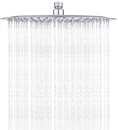 GRIFEMA COMPLENTOS-G832 | Rund Kopfbrause aus Edelstahl | SPA Regenbrause, 300 X 300mm | Einbau Duschköpfe, 12 Zoll, Chrom