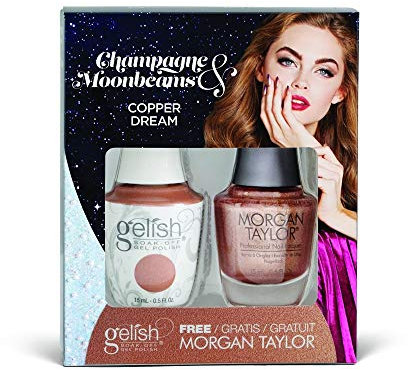 Gelish/MT Duo Nail Polish, Copper Dream, Copper Metallic, 30 ml