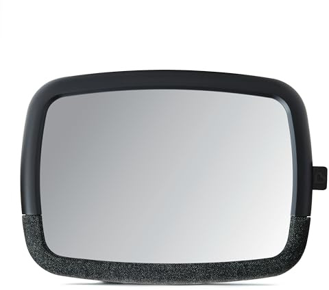 Munchkin Baby Car Mirror for Rear Facing Car Seats, Pivot 360 Baby in-Sight Adjustable Auto Mirror, Black