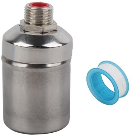 Oumefar Robinet à bille à flotteur 1/2in Réservoir de contrôle automatique du niveau d'eau Robinet à bille flottant en acier inoxydable