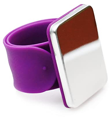 Trimz Magnetic Wrist Pin Cushion – Purple Adjustable Sewing Wristband with Strong Magnet for Needles and Pins, 240mm x 28mm