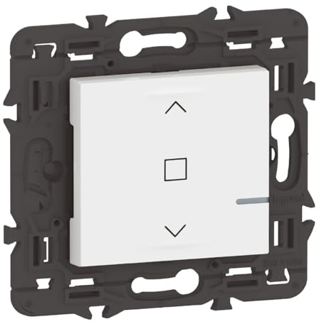 Commande sans fils pour volet roulant connecté Mosaic with Netatmo Legrand - blanc sans plaque