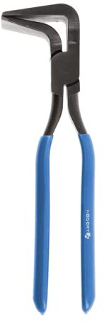 HÖGERT TECHNIK Abkantzange Biegezange Falzzange 90° Maulbreite 60mm, Blechbiegezange für Dachdecker Werkstatt und Heimwerker mit Feststellklemme