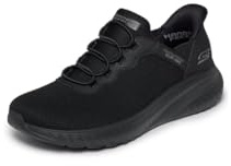 Skechers Uomo Bobs Squad Chaos Daily Hype Slip-In ALLENATRICE, Black Knit, 41.5 EU