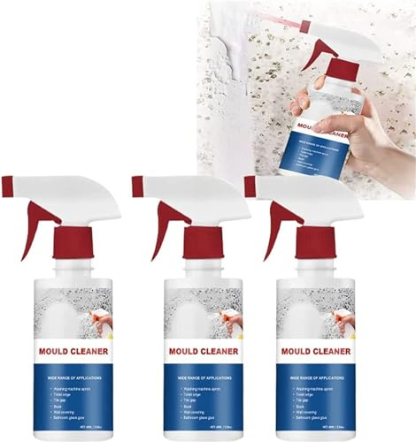 Lot de 3 déodorants en spray de décontamination pour carrelage mural, salle de bain, 60 ml