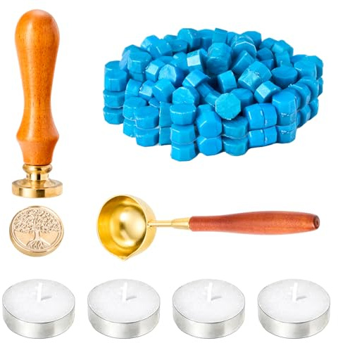 sigillvax-set, vaxsigillstämpel-set, personliga sigillstämplar, sigillstämpel, vaxsigill bröllop, sigillstämpel-set, vaxsigill-set, sigillstämpel bröllop - Livsträdet-stämpel
