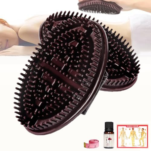 Ficugxd Meridian Brush, Beauty Salon Professional Custom Meridian Brush, Cepillo Meridiano, Cepillo De Masaje Meridiano, 2pcs Capricorn Meridian Massage Brush, Body Relaxation Oil Massage Comb