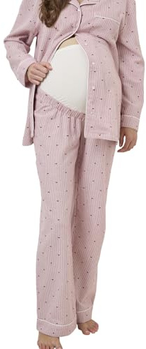 VERTBAUDET Ensemble 2 Pièces Pyjama de Grossesse en Flanelle